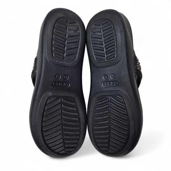 Crocs Monterey Diamante Thong Sandals Women's Mosaic Strap Everyday Casual 9 - Picture 7 of 9